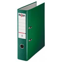 Rexel Lever Arch File Polypropylene ECO A4 75mm Green Box 10 2115718x10