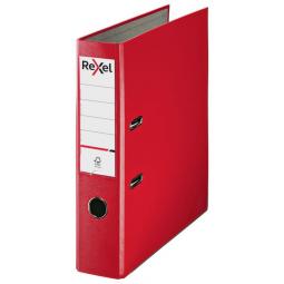 Rexel Lever Arch File Polypropylene ECO A4 75mm Red Box 10 2115713x10