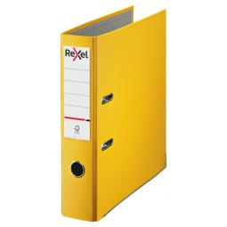 Rexel Lever Arch File Polypropylene ECO A4 75mm Yellow Box 10 2115719x10