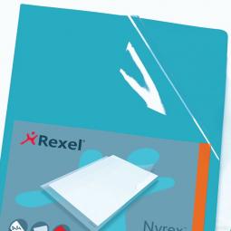 Rexel Nyrex Folder Cut Flush A4 Green 12161GN Pack of 25