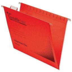 Rexel Suspension Flexifile Foolscap Red Pack of 50