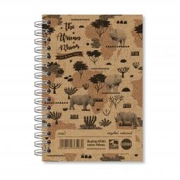 Rhino A6 Recycled Twinwire Notebook 200 page Feint Ruled 7mm (Pack 6) - SRSE3-6