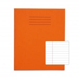 Rhino 8 x 6.5 Exercise Book 48 Page Ruled F8M Orange (Pack 100) - VEX342-370-0