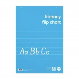 Rhino A1 Educational Literacy Flipchart Pad 30 Leaf FCLTW/B (Pack 5) - RELFC-8