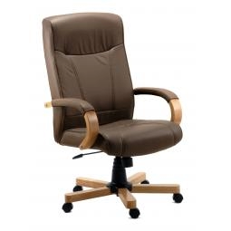 Richmond Bonded Leather Faced Executive Office Chair Brown - 8511HLWBN