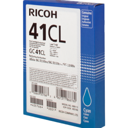 Ricoh SG2100 GC41CL Standard Capacity Cyan Gel Ink