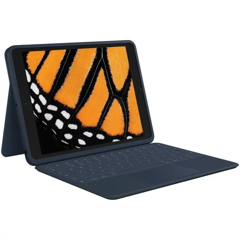 Logitech Rugged Combo 3 Touch - Keyboard Trackpad Case for iPad 7th 8th and 9th Generation