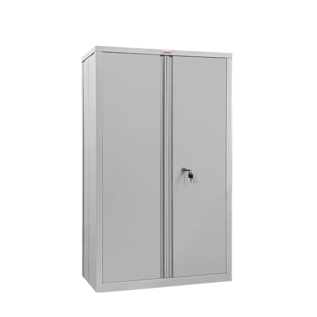 Phoenix SCF Series 2 Door 3 Shelf Steel Storage Cupboard With Key Lock Grey - SCF1491GGK