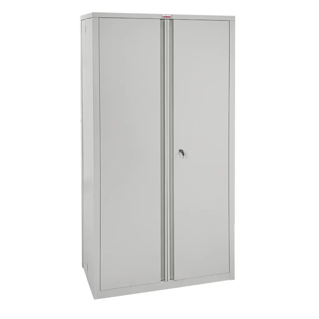 Phoenix SCF Series 2 Door 4 Shelf Steel Storage Cupboard With Key Lock Grey - SCF1891GGK