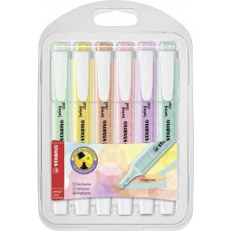 STABILO Swing Cool Highlighters Assorted Pastel Colours Pack of 6