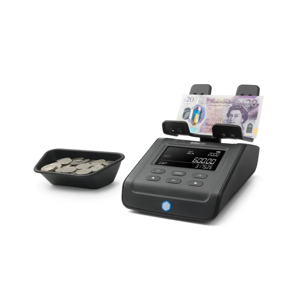 Safescan 6175 Money Counting Scales counts Queen Elizabeth & King Charles Notes - 131-0706