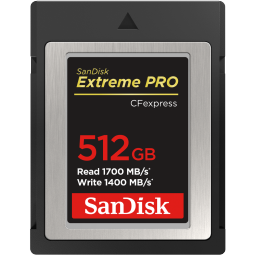 SanDisk 512GB Extreme Pro CFexpress Memory Card Type B Up to 1700Mbs Read Speed Up to 1400Mbs Write Speed