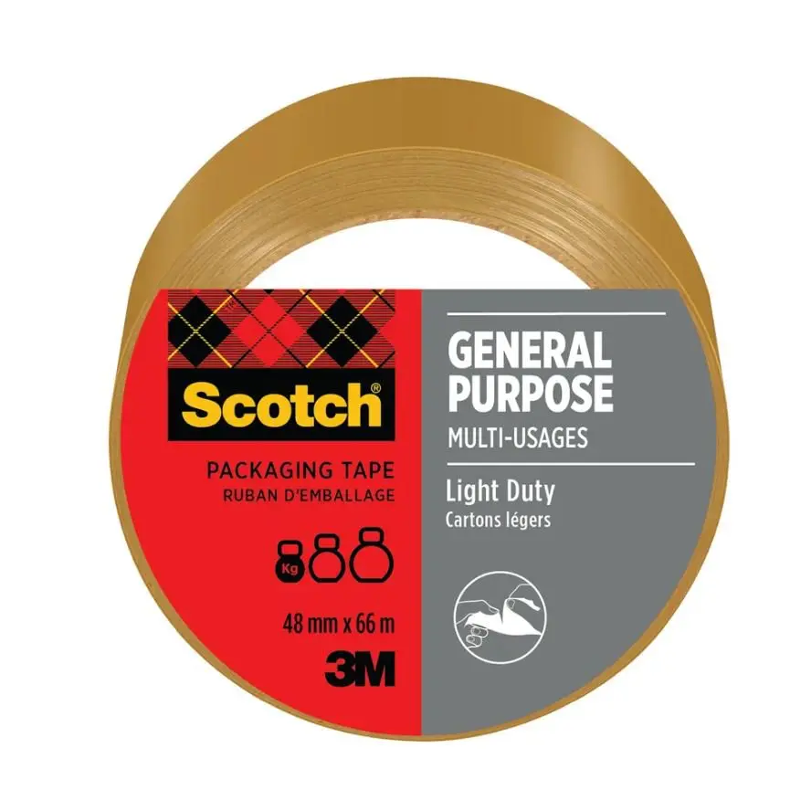 Scotch General Purpose Tape 48mm x 66m Brown (Roll) - 7100303339