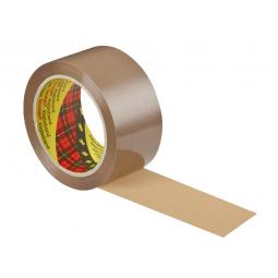 Scotch Low Noise Buff Packaging Tape 48mmx66m Pack of 6