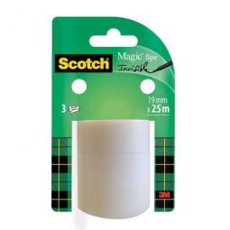 Scotch Magic Invisible Tape 8-192R3 Refill 19mm x 25m (Pack 3) 7100127532