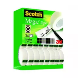 Scotch Magic Tape Value Pack 19mm x 33m Roll (Pack 24) - 7100138956