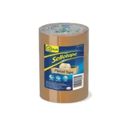 Sellotape Parcel Tape Buff 48mm x 50m (Pack 3) - 2862929