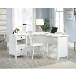 Home Study Home Office L-Shaped Desk White 5427718