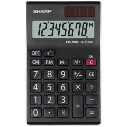 Sharp EL310ANWH Desktop Calculator 8 Digit Angled Display