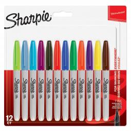 Sharpie Permanent Marker Assorted Pack of 12