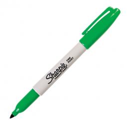 Sharpie Permanent Marker Fine Tip 1.0mm Line Green Pack of 12