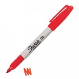 Sharpie Permanent Marker Fine Tip 1.0mm Line Red Pack of 12