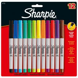 Sharpie Ultra Fine Point Assorted Pack of 12