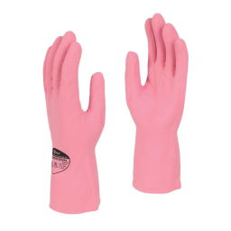 Shield Latex Rubber Household Gloves Medium Pink (Pair) - GR03/PinkMedium