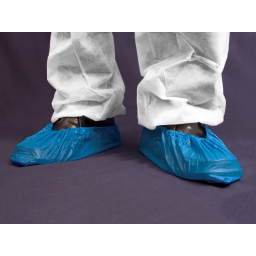 Shield Overshoes Polythene 14 Inch Blue (Pack 100) - DF01M