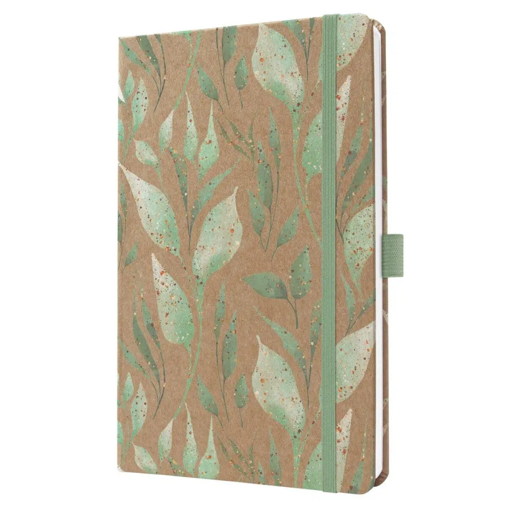 Jolie Diary 2026 A5 Week To View Hardcover Sparkle Leaves - J6803