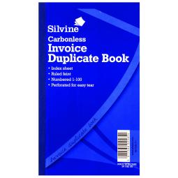 Silvine 711 Carbonless Duplicate Invoice Book Ruled Pack of 6