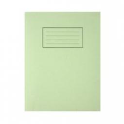 Silvine 9x7 Exercise Book Ruled Green Pack of 10