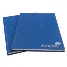 Silvine A4 Casebound Notebook Feint Blue Pack 6