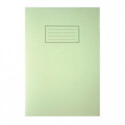 Silvine A4 Exercise Book Ruled Green Pack of 10