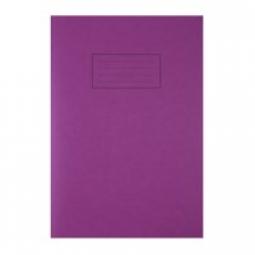Silvine A4 Exercise Book Ruled Purple Pack of 10