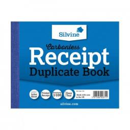 Silvine Carbonless Duplicate Receipt Book Pack of 12