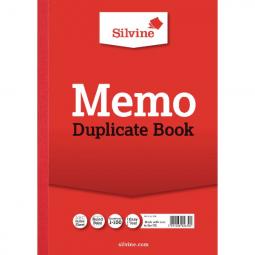 Silvine Duplicate Memo Book A4 Pack of 6