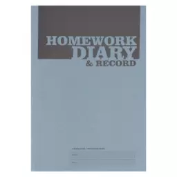 Silvine Homework Diary With Printed Layout A5 96 Page Blue (Pack 20) - EX204