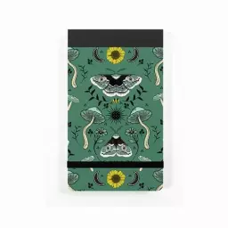 Silvine Elasticated Pocket Notebook 160 Page 78 x 127mm Green Moth & Mushroom Design (Pack 12) - 190MM1