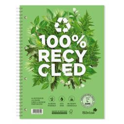 Silvine Premium Recycled A4 Twinwire Notebook Pack of 5 R102