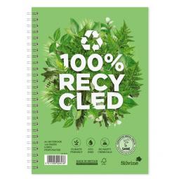 Silvine Premium Recycled A5 Twinwire Notebook Pack of 5 R103
