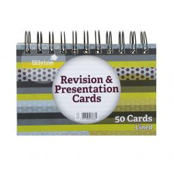 Silvine Revision Note Cards Assort 152x102mm Twinwire Pad 50