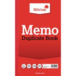 Silvine Triplicate Memo Book 210x127mm Pack of 6