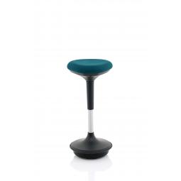 Sitall Deluxe Visitor Stool Bespoke Seat Maringa Teal KCUP1550