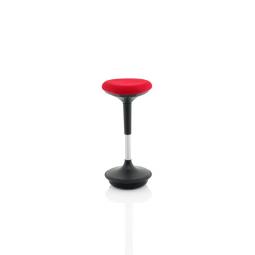Sitall Deluxe Vistor Stool Fabric Seat Red BR000215