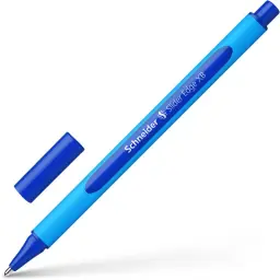 Schneider Slider Edge XB Ballpoint Pen Extra Broad Tip Blue Ink with Rubberised Three Sided Barrel made of 83% Recycled Plastic (Pack 10) - 152203