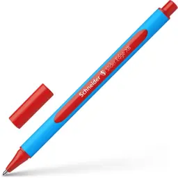 Schneider Slider Edge XB Ballpoint Pen Extra Broad Tip Red Ink with Rubberised Three Sided Barrel made of 83% Recycled Plastic (Pack 10) - 152202