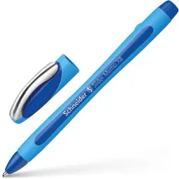 Schneider Slider Memo XB Ballpoint Pen Extra Broad Tip Blue Ink with Viscoglide Technology made of 85% Recycled Plastic (Pack 10) - 150203