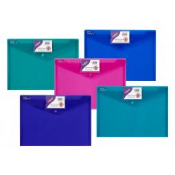 Snopake Polyfile ID Wallet File A4 Electra Assorted Pack of 5