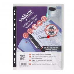 Snopake Polyfile Ring Binder Wallet File A4 Clear Pack of 5